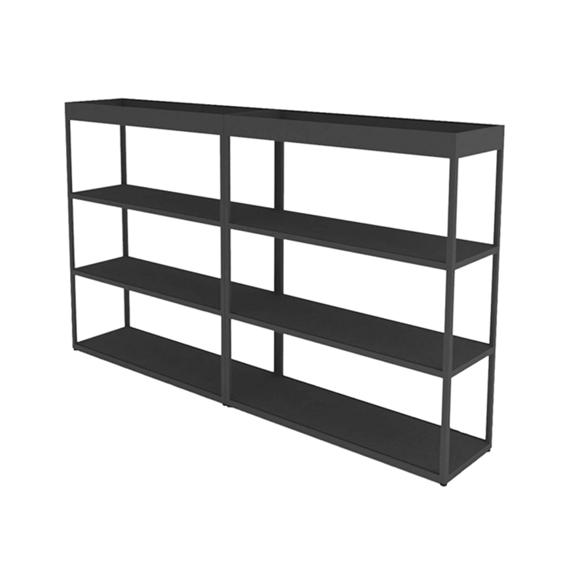 New Order double sideboard with storage compartment high 200 cm wide Hay